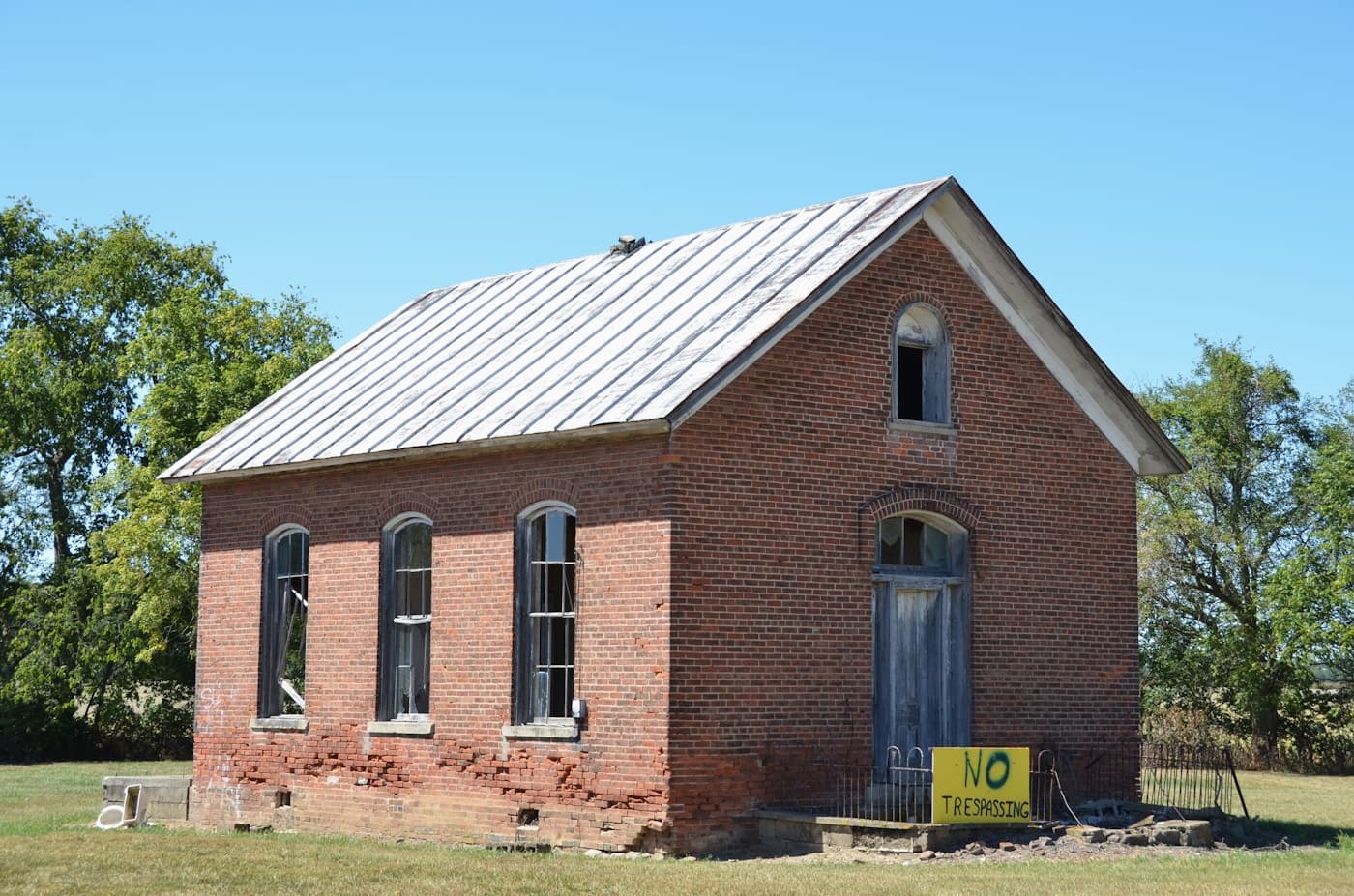 Metal roof detail against the sky
